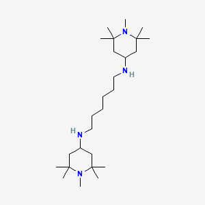 molecular formula C26H54N4 B14341023 N1,N6-Bis(1,2,2,6,6-pentamethylpiperidin-4-YL)hexane-1,6-diamine CAS No. 99835-47-9