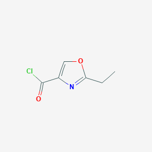 molecular formula C6H6ClNO2 B1434103 2-Ethyl-1,3-oxazole-4-carbonyl chloride CAS No. 1858241-93-6