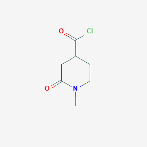molecular formula C7H10ClNO2 B1434105 1-Methyl-2-oxopiperidine-4-carbonyl chloride CAS No. 1858257-21-2