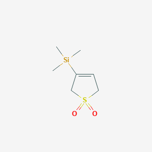 3-(Trimethylsilyl)-2,5-dihydro-1H-1lambda~6~-thiophene-1,1-dione