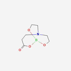 molecular formula C7H12BNO4 B14341084 2,9,10-Trioxa-6-aza-1-borabicyclo(4.3.3)dodecan-3-one CAS No. 92272-66-7