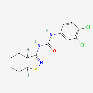 Urea, N-(3,4-dichlorophenyl)-N'-(3a,4,5,6,7,7a-hexahydro-1,2-benzisothiazol-3-yl)-