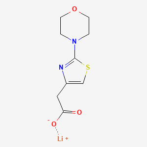 B1434110 Lithium 2-(2-morpholinothiazol-4-yl)acetate CAS No. 1803586-29-9