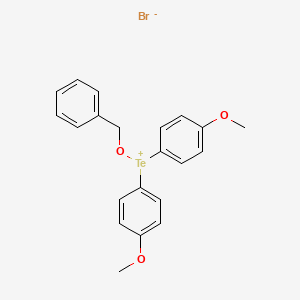 (Benzyloxy)bis(4-methoxyphenyl)tellanium bromide