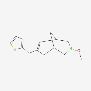 2-[(3-Methoxy-3-borabicyclo[3.3.1]non-6-en-7-yl)methyl]thiophene