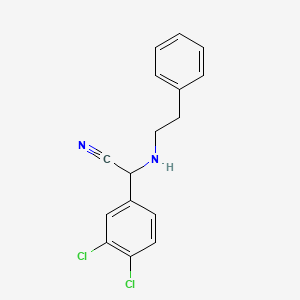 2-(3,4-Dichlorophenyl)-2-(phenethylamino)acetonitrile