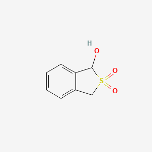 molecular formula C8H8O3S B14341302 1-Hydroxy-1,3-dihydro-2H-2-benzothiophene-2,2-dione CAS No. 92912-33-9