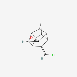 molecular formula C12H11ClO B14341347 11-Chloromethylene pentacyclo[5.4.0.02,6.03,10.05,9]undecan-8-one CAS No. 92687-89-3