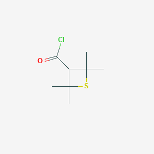 molecular formula C8H13ClOS B14341353 2,2,4,4-Tetramethylthietane-3-carbonyl chloride CAS No. 96188-24-8