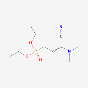 molecular formula C10H19N2O3P B14341369 Diethyl [3-cyano-3-(dimethylamino)prop-2-en-1-yl]phosphonate CAS No. 96816-86-3