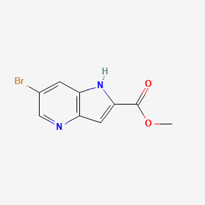 molecular formula C9H7BrN2O2 B1434138 6-溴-1H-吡咯并[3,2-b]吡啶-2-甲酸甲酯 CAS No. 1352492-16-0