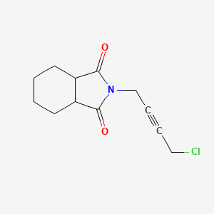 molecular formula C12H14ClNO2 B14341409 2-(4-Chlorobut-2-yn-1-yl)hexahydro-1H-isoindole-1,3(2H)-dione CAS No. 105981-30-4