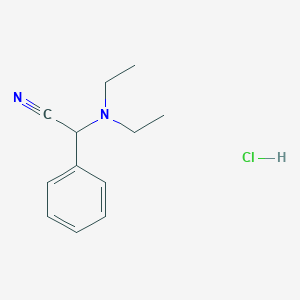 molecular formula C12H17ClN2 B1434144 2-(二乙氨基)-2-苯基-乙腈盐酸盐 CAS No. 1440535-30-7