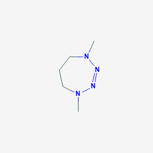 molecular formula C5H12N4 B14341449 1,4-Dimethyl-4,5,6,7-tetrahydro-1H-1,2,3,4-tetrazepine CAS No. 106131-54-8