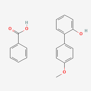 molecular formula C20H18O4 B14341465 Benzoic acid;2-(4-methoxyphenyl)phenol CAS No. 92709-17-6