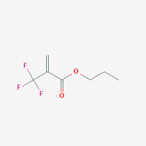 molecular formula C7H9F3O2 B14341506 Propyl 2-(trifluoromethyl)prop-2-enoate CAS No. 105935-18-0