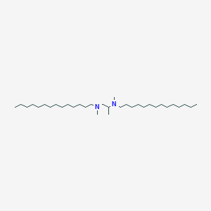 molecular formula C33H70N2 B14341566 N~1~,N~2~-Dimethyl-N~1~,N~2~-ditetradecylpropane-1,2-diamine CAS No. 98093-42-6