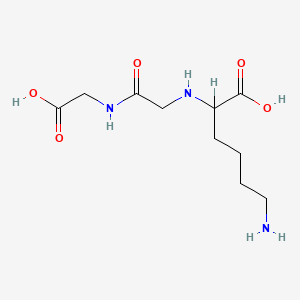 molecular formula C10H19N3O5 B14341584 N-(1-Carboxy-5-aminopentyl)glycylglycine CAS No. 105334-60-9