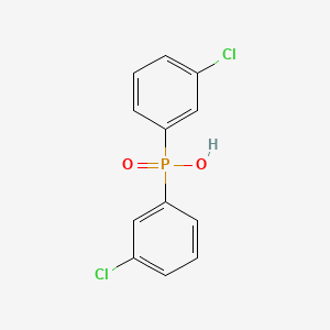 molecular formula C12H9Cl2O2P B14341587 Phosphinic acid, bis(m-chlorophenyl)- CAS No. 105673-71-0