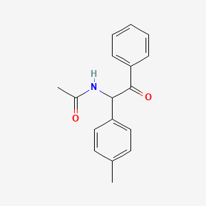 Acetamide, N-[1-(4-methylphenyl)-2-oxo-2-phenylethyl]-