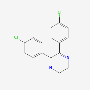 5,6-Bis(4-chlorophenyl)-2,3-dihydropyrazine