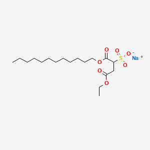 molecular formula C18H33NaO7S B14341622 Sodium 1-(dodecyloxy)-4-ethoxy-1,4-dioxobutane-2-sulfonate CAS No. 103900-46-5