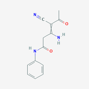 3-amino-4-cyano-5-oxo-N-phenylhex-3-enamide