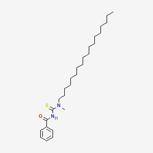 molecular formula C27H46N2OS B14341625 N-[Methyl(octadecyl)carbamothioyl]benzamide CAS No. 93211-31-5