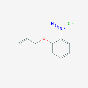 molecular formula C9H9ClN2O B14341687 2-[(Prop-2-en-1-yl)oxy]benzene-1-diazonium chloride CAS No. 104057-40-1