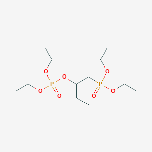 molecular formula C12H28O7P2 B14341688 Diethyl {2-[(diethoxyphosphoryl)oxy]butyl}phosphonate CAS No. 92925-78-5