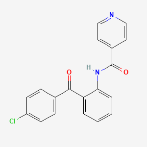 N-[2-(4-Chlorobenzoyl)phenyl]pyridine-4-carboxamide