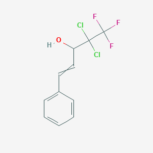 4,4-Dichloro-5,5,5-trifluoro-1-phenylpent-1-EN-3-OL