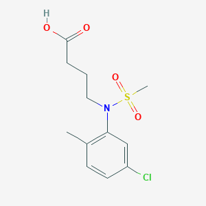 4-[(5-Chloro-2-methylphenyl)(methylsulfonyl)amino]butanoic acid