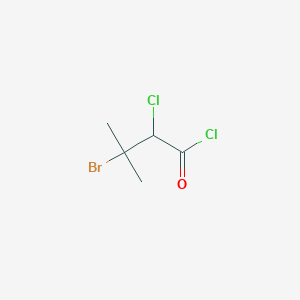 3-Bromo-2-chloro-3-methylbutanoyl chloride