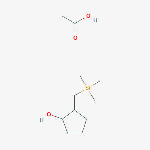 Acetic acid;2-(trimethylsilylmethyl)cyclopentan-1-ol