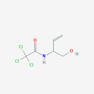 B14341752 2,2,2-trichloro-N-(1-hydroxybut-3-en-2-yl)acetamide CAS No. 97186-55-5