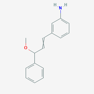 3-(3-Methoxy-3-phenylprop-1-en-1-yl)aniline