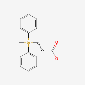 Methyl 3-[methyl(diphenyl)silyl]prop-2-enoate