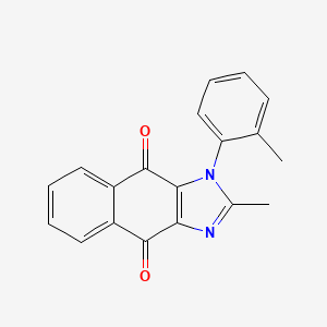 2-methyl-1-(2-methylphenyl)-1H-naphtho[2,3-d]imidazole-4,9-dione