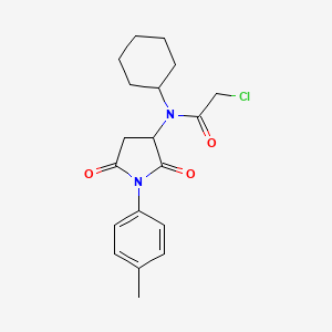 2-Chloro-N-cyclohexyl-N-[1-(4-methylphenyl)-2,5-dioxopyrrolidin-3-yl]acetamide
