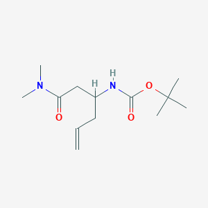 N-Boc-(+/-)-3-amino-hex-5-endimethylamide