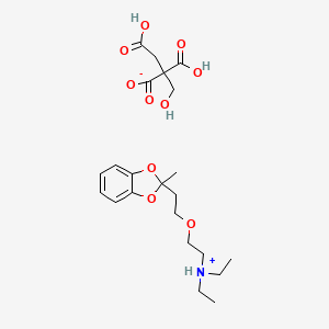 1,3-Benzodioxole, 2-(2-(2-(diethylamino)ethoxy)ethyl)-2-methyl-, citrate