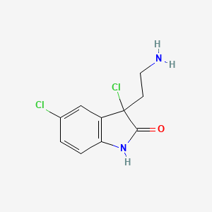 3-(2-Aminoethyl)-3,5-dichloro-1,3-dihydro-2H-indol-2-one