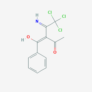 (3E)-5,5,5-trichloro-3-[hydroxy(phenyl)methylidene]-4-iminopentan-2-one