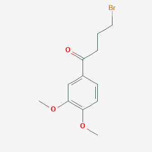 1-Butanone, 4-bromo-1-(3,4-dimethoxyphenyl)-