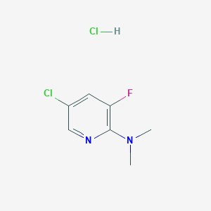 5-chloro-3-fluoro-N,N-dimethylpyridin-2-amine hydrochloride