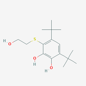 1,2-Benzenediol, 4,6-bis(1,1-dimethylethyl)-3-[(2-hydroxyethyl)thio]-