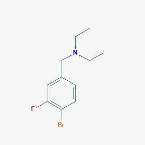 N-(4-bromo-3-fluorobenzyl)-N-ethylethanamine