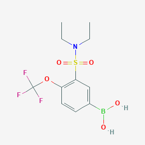 (3-(N,N-diethylsulfamoyl)-4-(trifluoromethoxy)phenyl)boronic acid