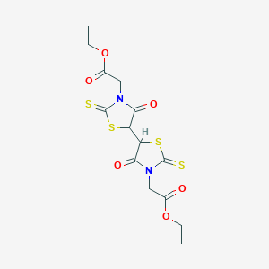 Diethyl 2,2'-(4,4'-dioxo-2,2'-dithioxo-5,5'-bi-1,3-thiazolidine-3,3'-diyl)diacetate